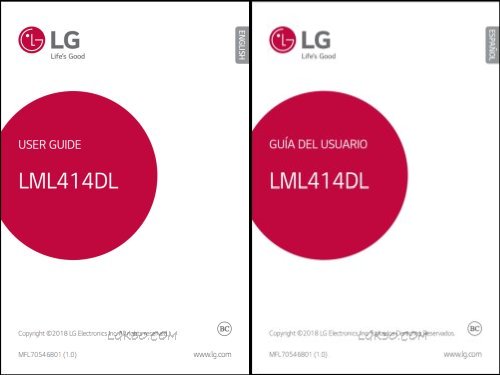 LG Premier Pro Manual LML414DL 