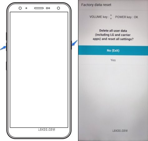lg k40 recovery mode