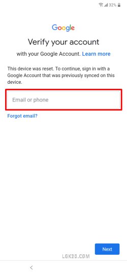 How to bypass google verification on LG K51 